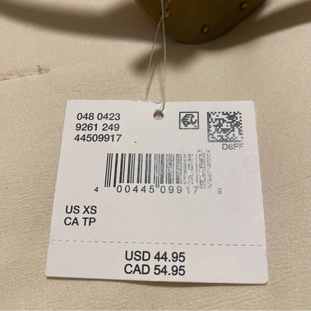American Eagle Outfitters Tan Studded Waist Belt with Gold Hardware